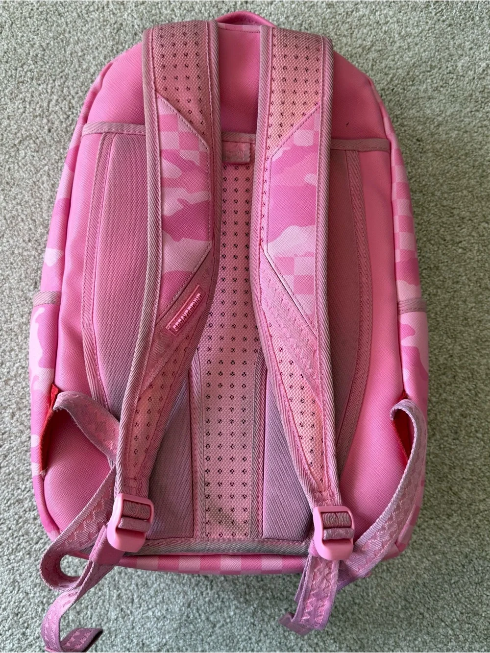 Sprayground 3am Riptide Pink Backpack Used No Sprayground Tag